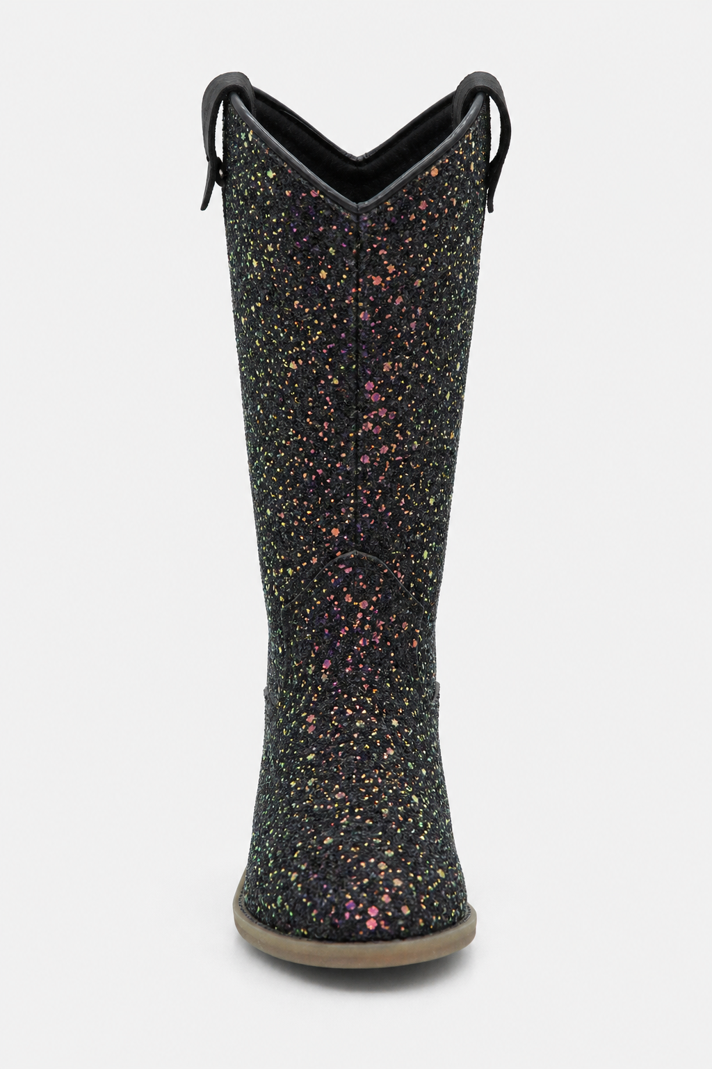 Bottes Santiags pour Enfant Noires à Paillettes Multicolore – Image 4