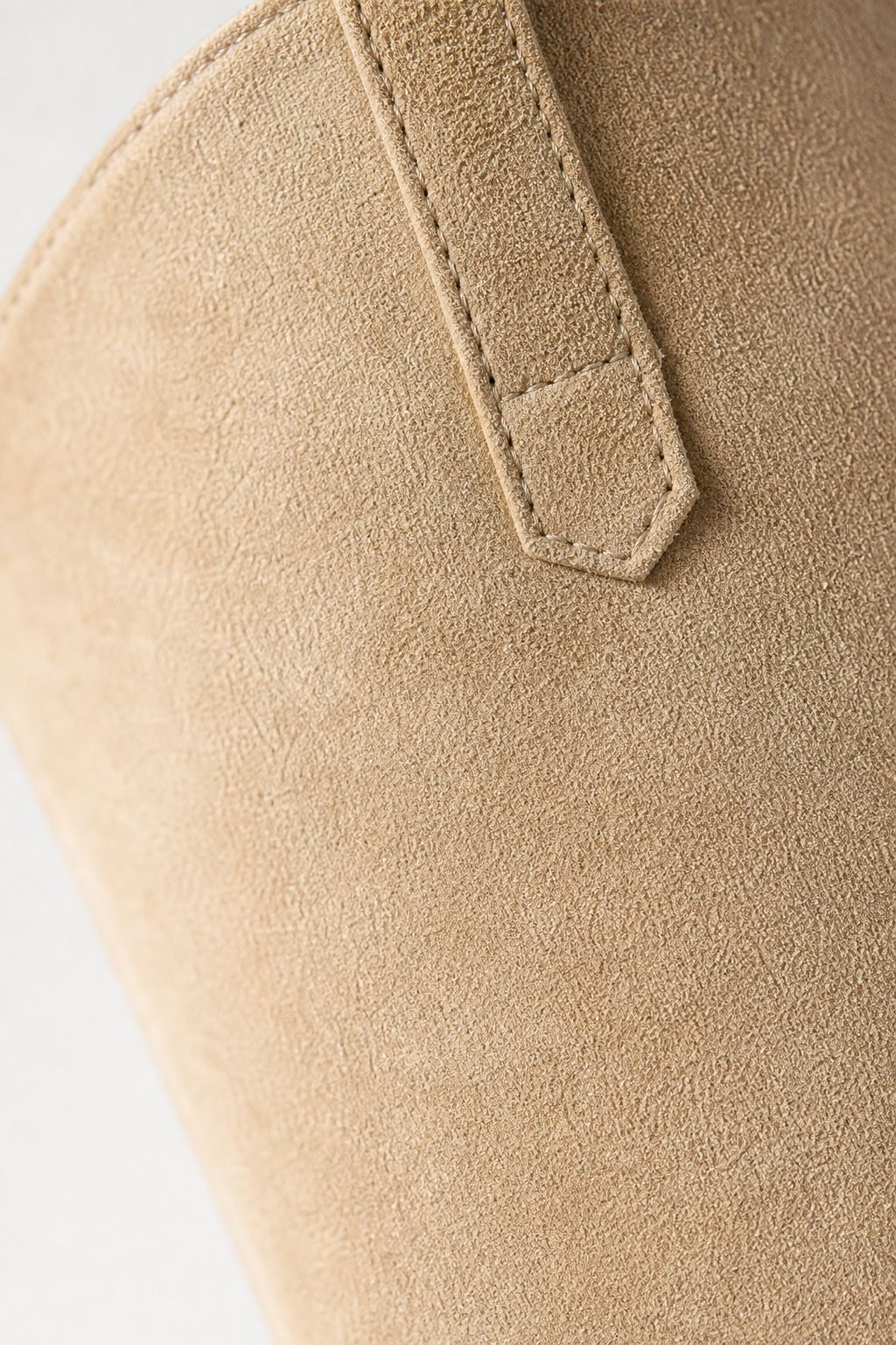 Bottes Santiags Hautes en Daim Beige à Bout Pointu – Image 6