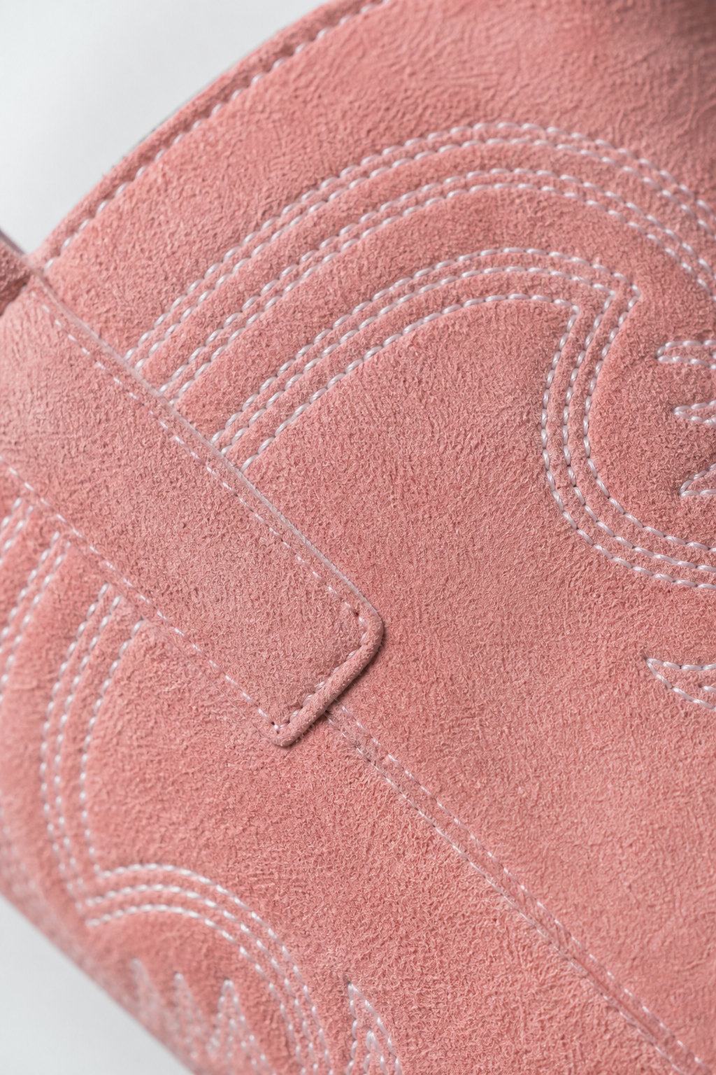 Bottes Santiags en Effet Daim Rose à Broderies – Image 6