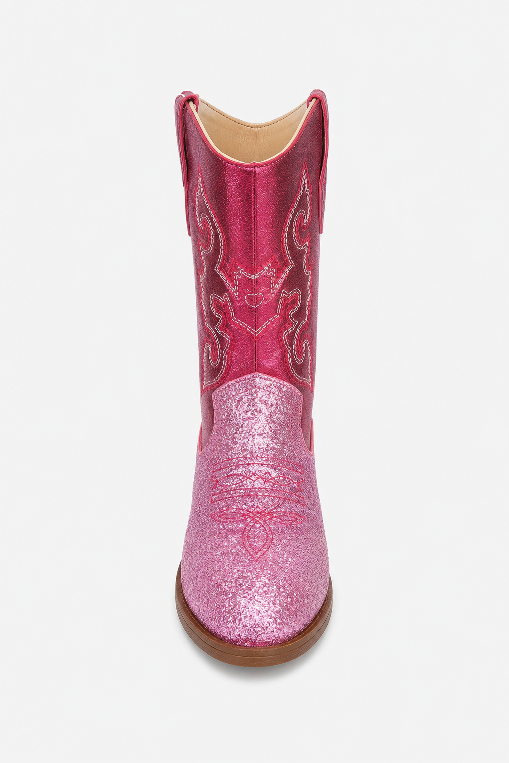 Bottes Santiags pour Enfant Rose Fuchsia à Paillettes – Image 4