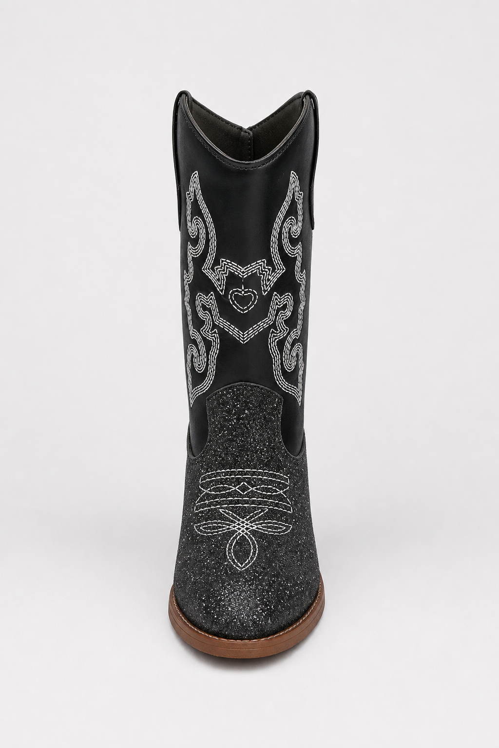 Bottes Santiags pour Enfant Noires Pailletées Brodées – Image 4