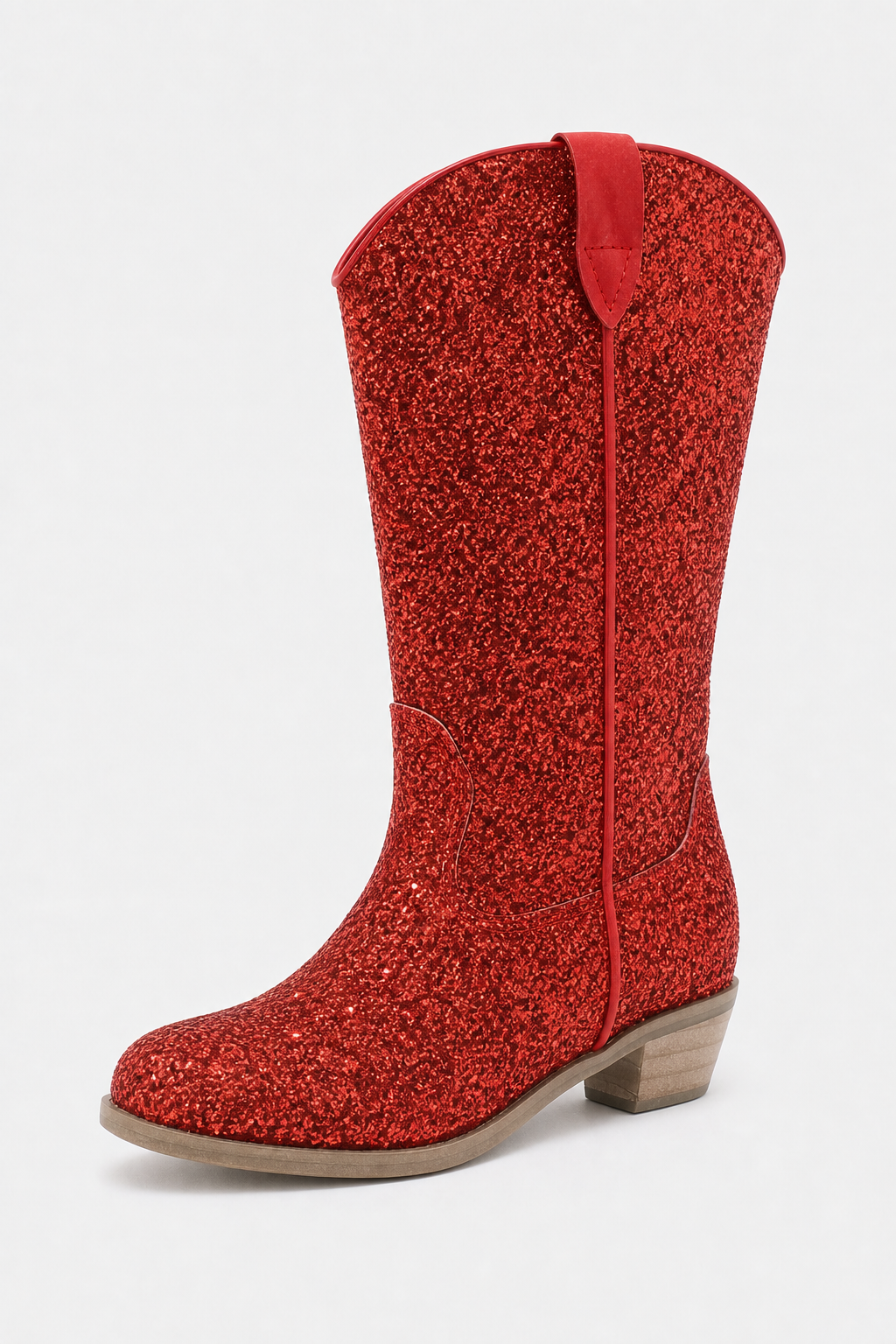 Bottes Santiags pour Enfant en Paillettes Rouges – Image 5
