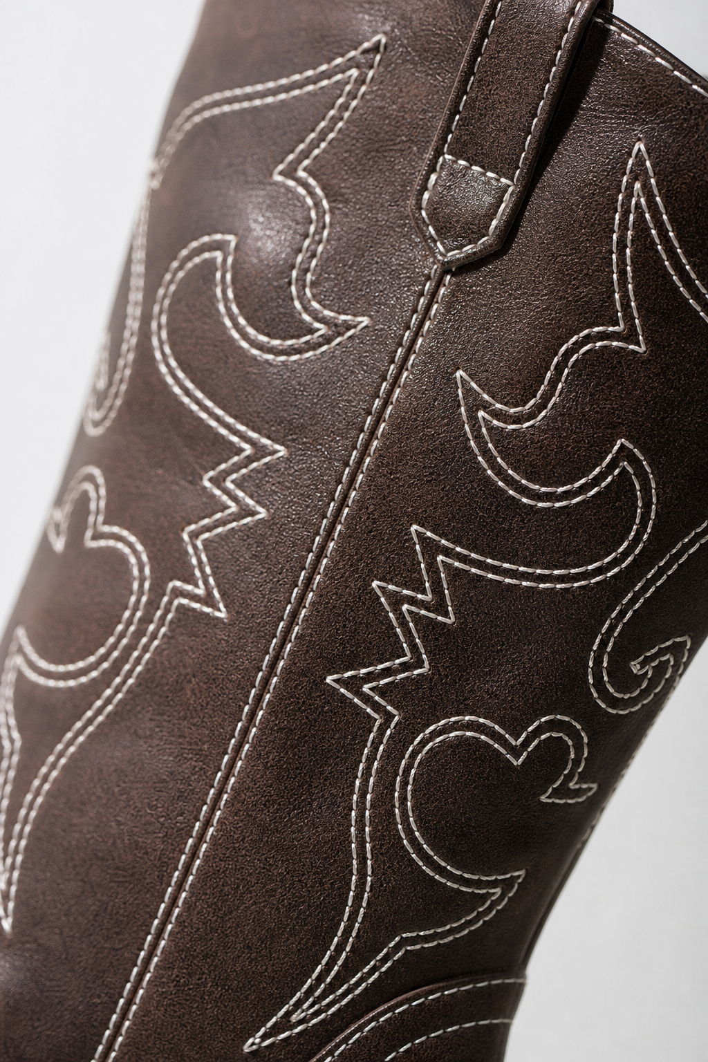 Bottes Santiags en Similicuir Marron à Broderie Western – Image 6