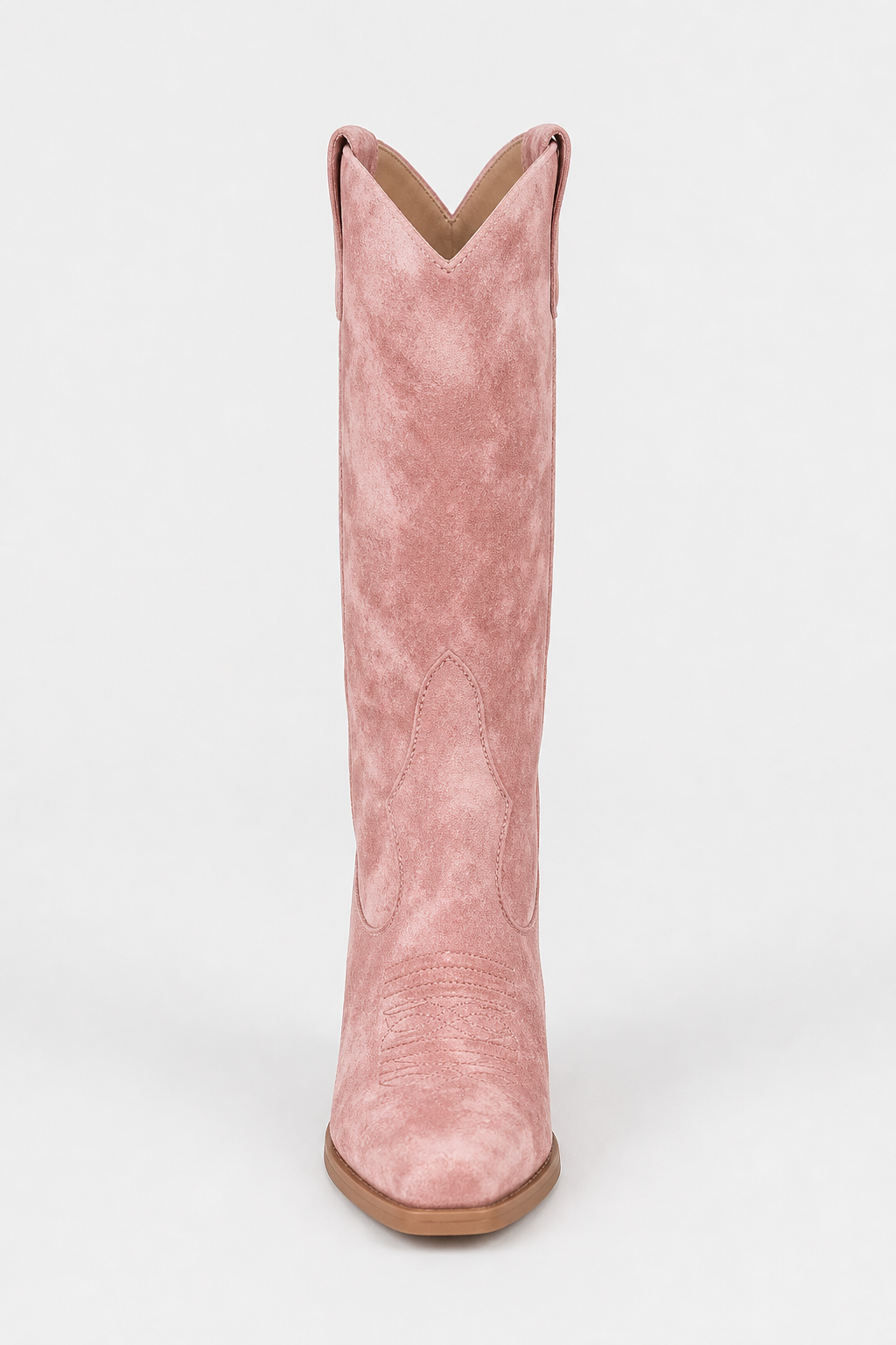 Santiags en Daim Rose Tie-Dye Hautes – Image 4