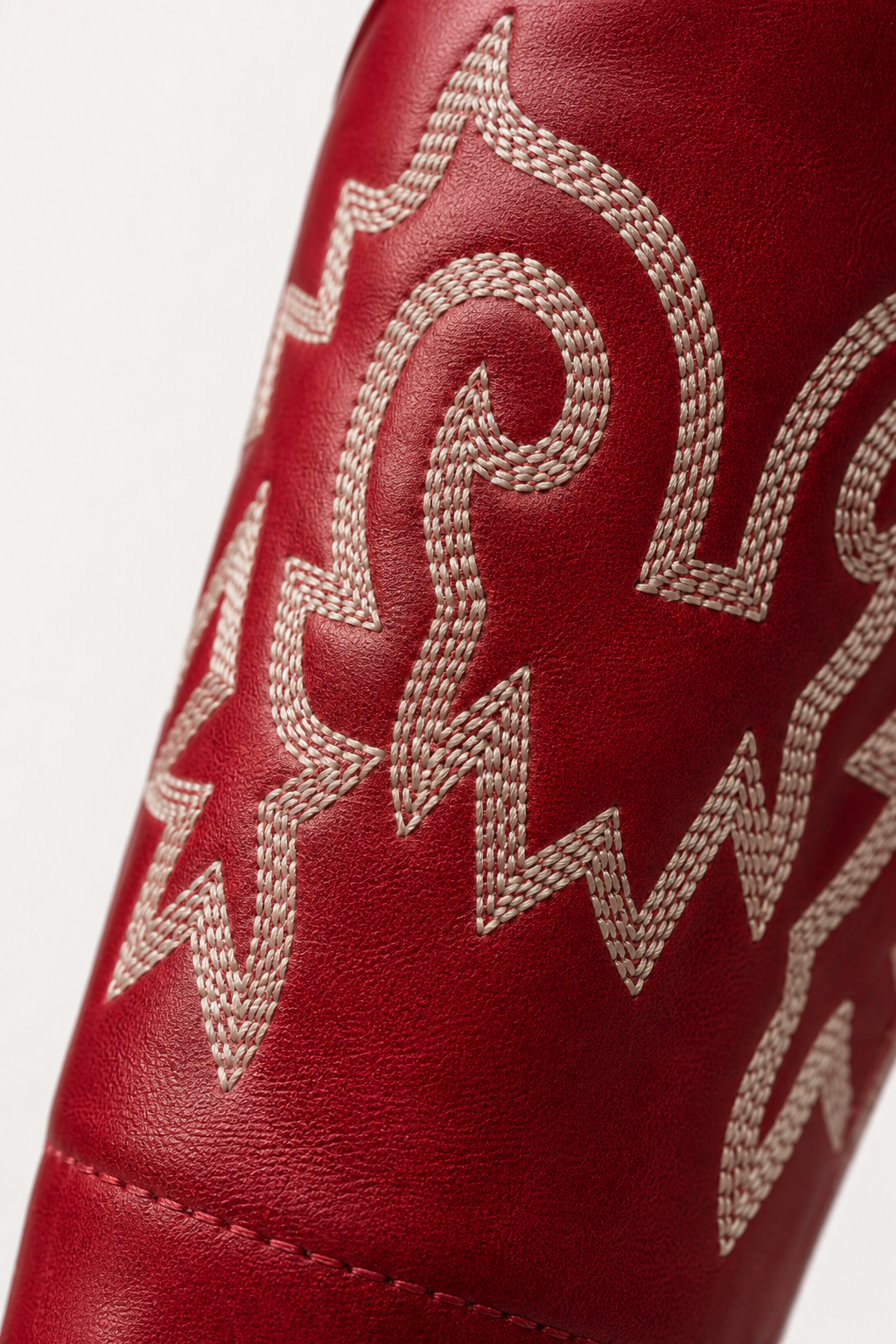 Bottes Santiags Rouges Hautes à Broderies – Image 6