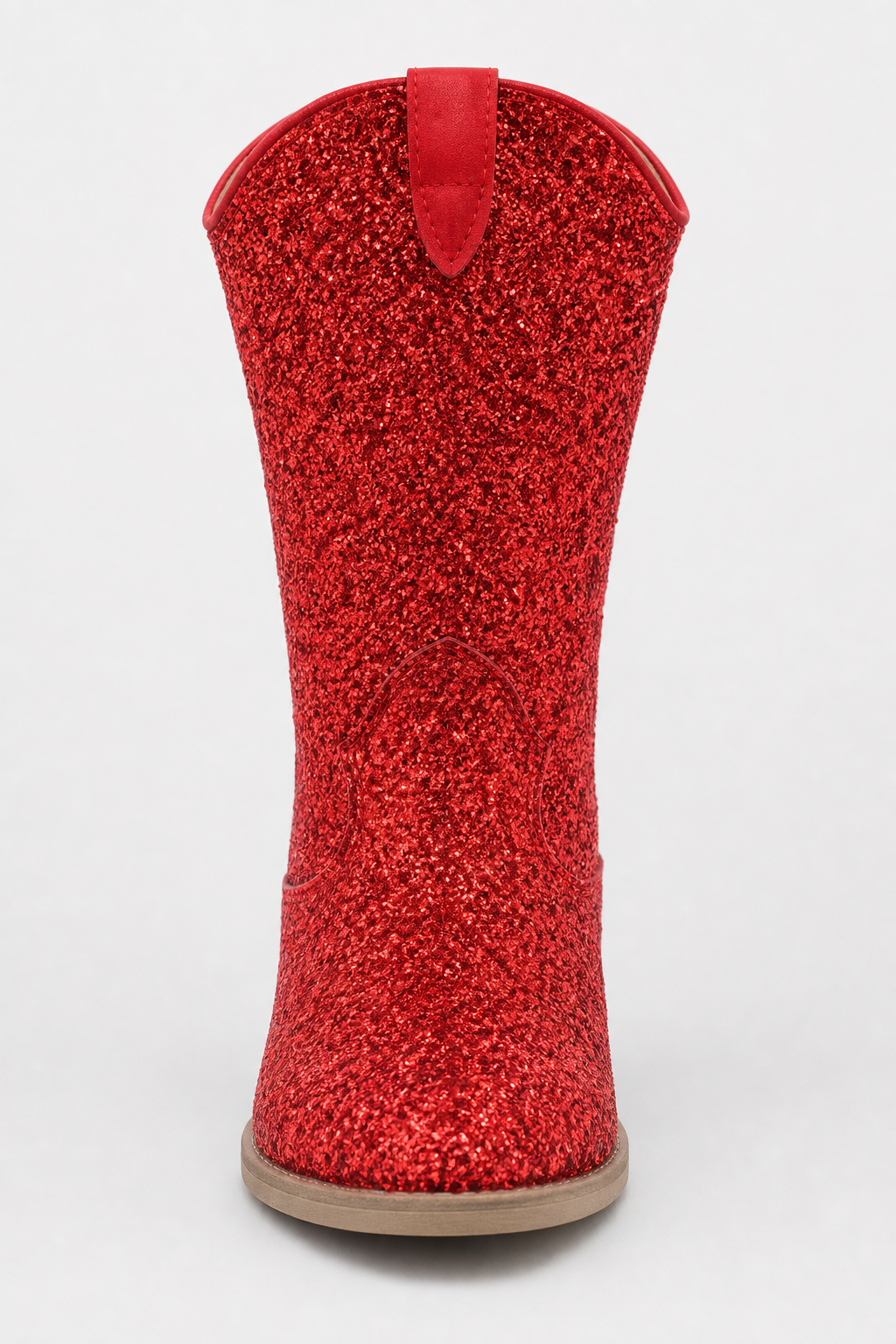 Bottes Santiags pour Enfant en Paillettes Rouges – Image 4