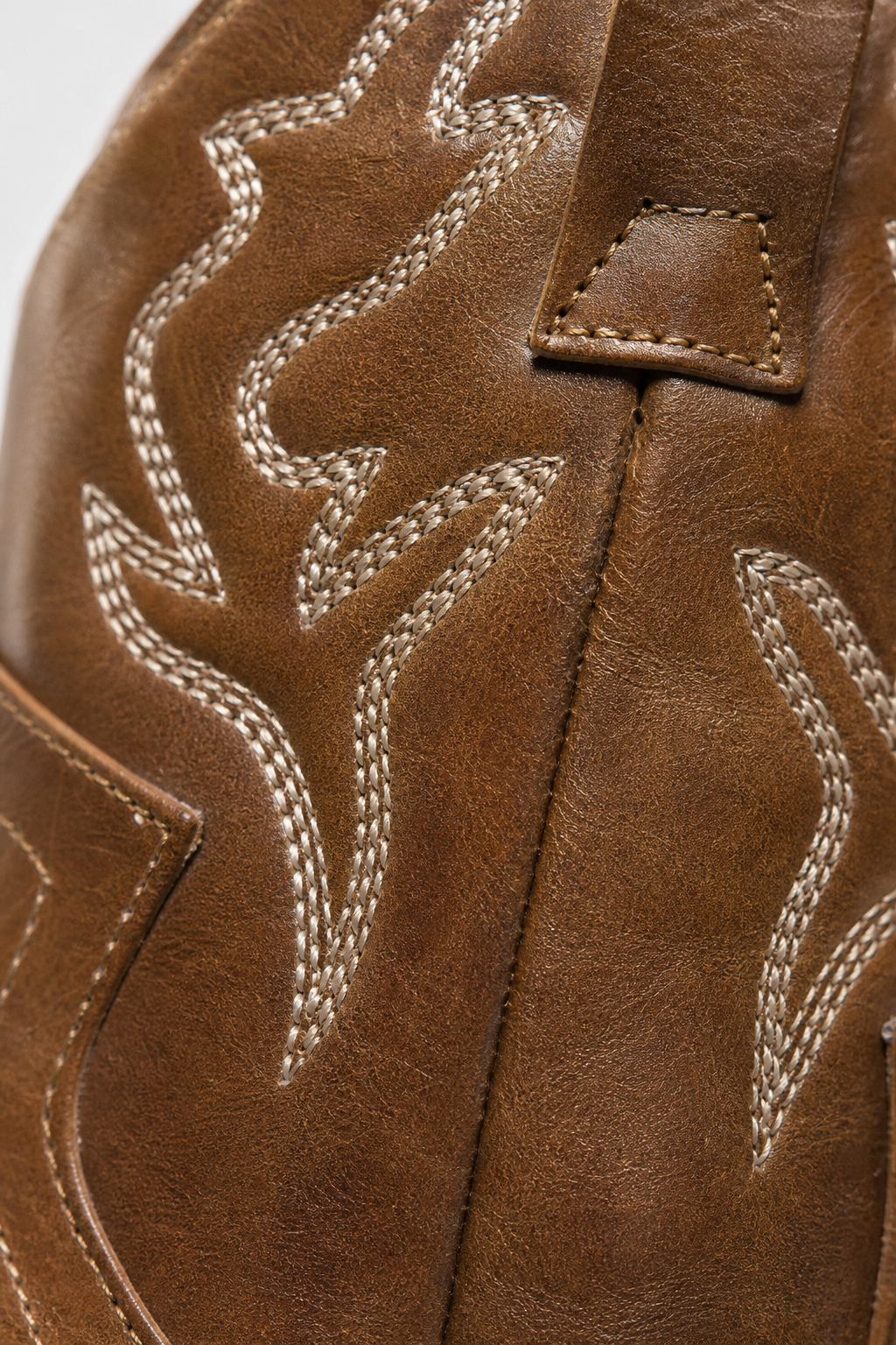 Bottes Santiags en Similicuir Marron Caramel à Broderies – Image 6