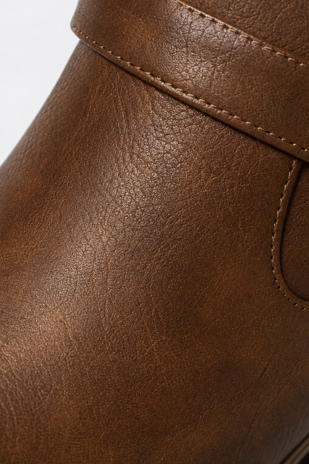 Bottines en Similicuir Marron Style Western à Boucle – Image 6