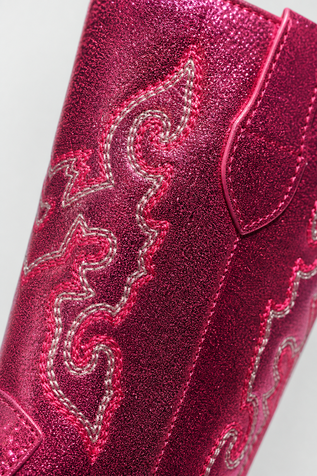 Bottes Santiags pour Enfant Rose Fuchsia à Paillettes – Image 6