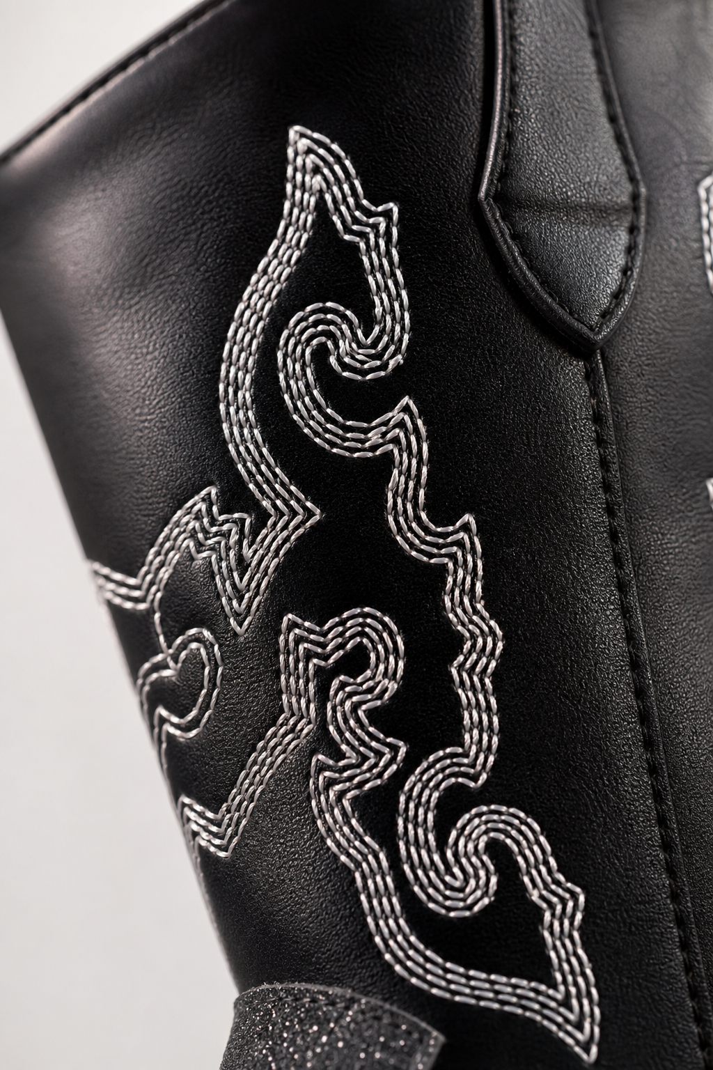 Bottes Santiags pour Enfant Noires Pailletées Brodées – Image 6