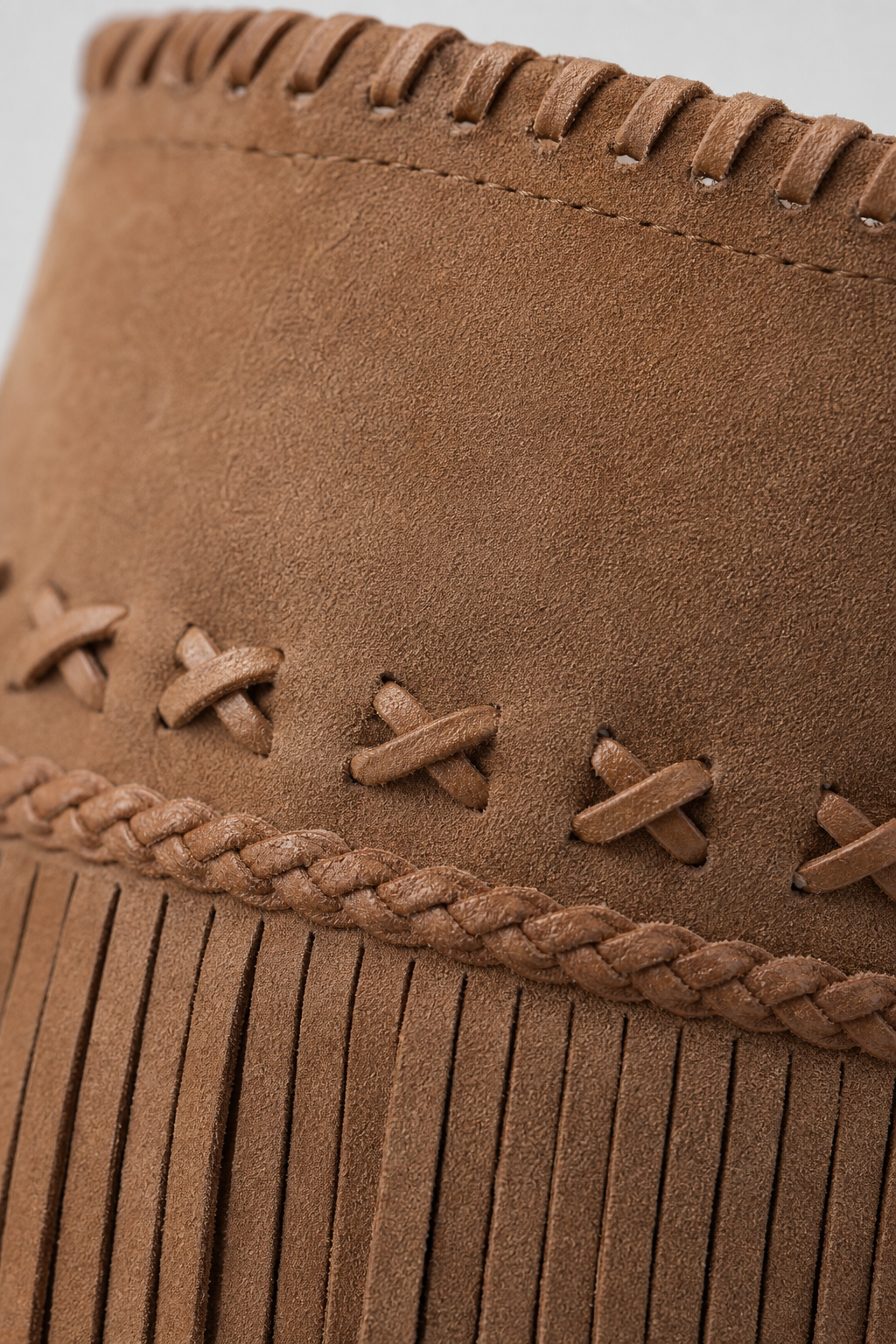Bottes Marron en Effet Daim à Franges Bohèmes – Image 6