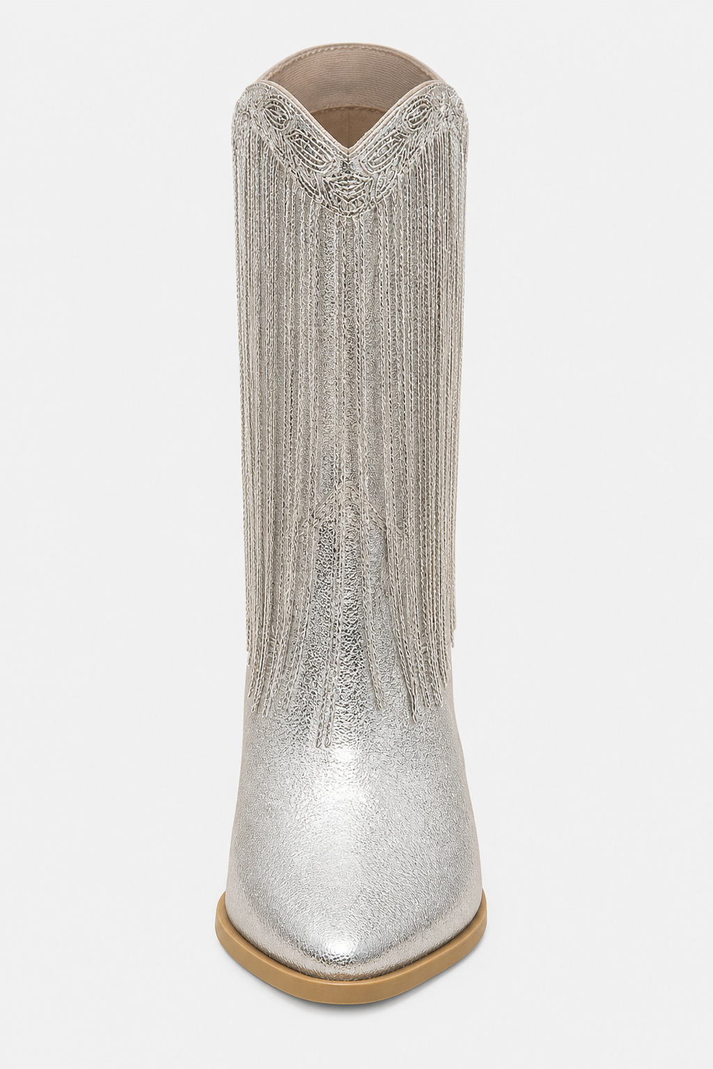 Santiag Argentée Métallisée à Franges – Image 4