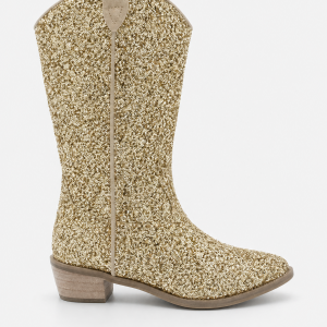 Santiags pour Enfant Dorées à Paillettes