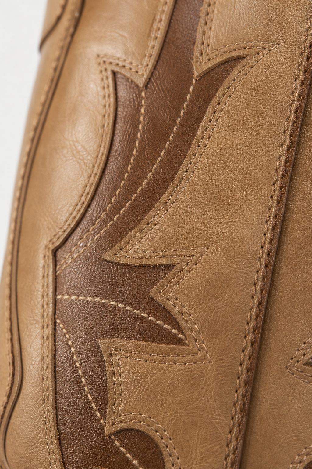 Bottes Santiags en Similicuir Camel à Motifs Western – Image 6