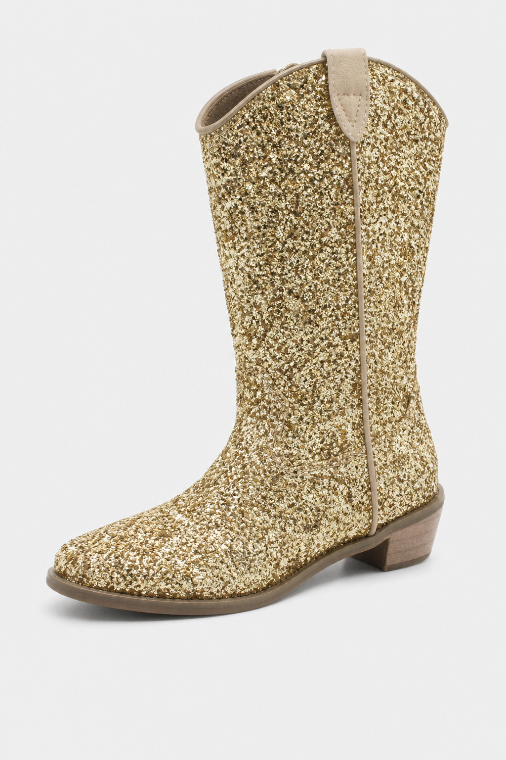 Santiags pour Enfant Dorées à Paillettes – Image 5